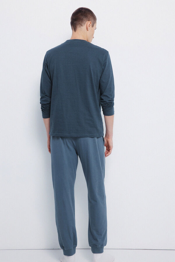 Springfield Pijama longo do Cookie Monster azul