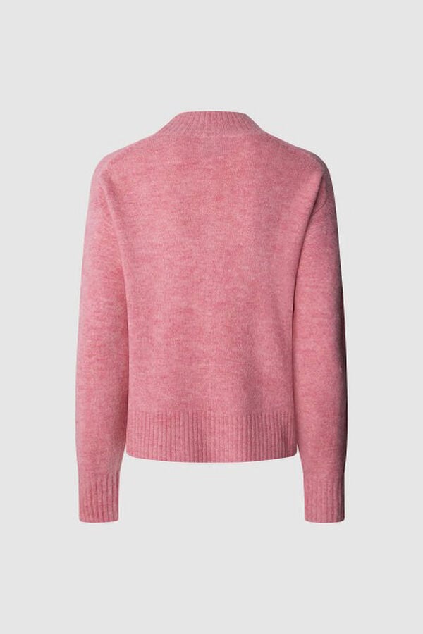 Pepe Jeans Camisola de malha Cecil com gola Perkins rosa