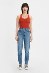 Springfield Vaquero High Waisted Mom Jean™ azul medio