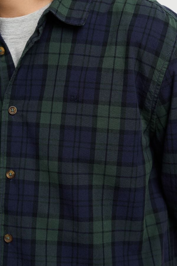 Pepe Jeans Camisa de quadrados manga comprida verde