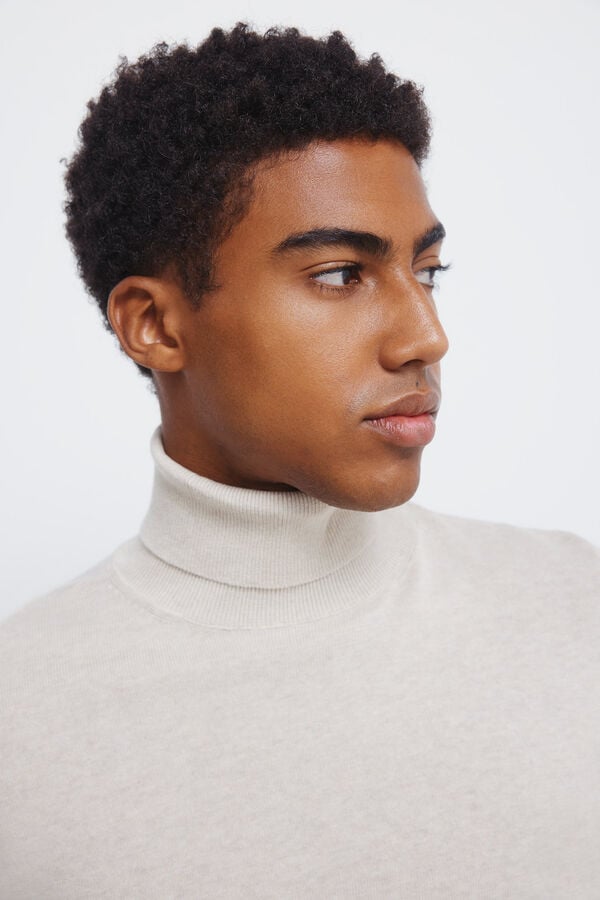 Springfield Camisola básico de gola cru