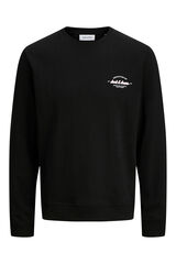 Jack & Jones PLUS Sweatshirt b&aacute;sico de manga comprida preto
