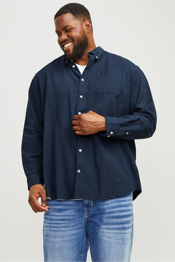 Jack & Jones PLUS Camisa PLUS de regular fit azul