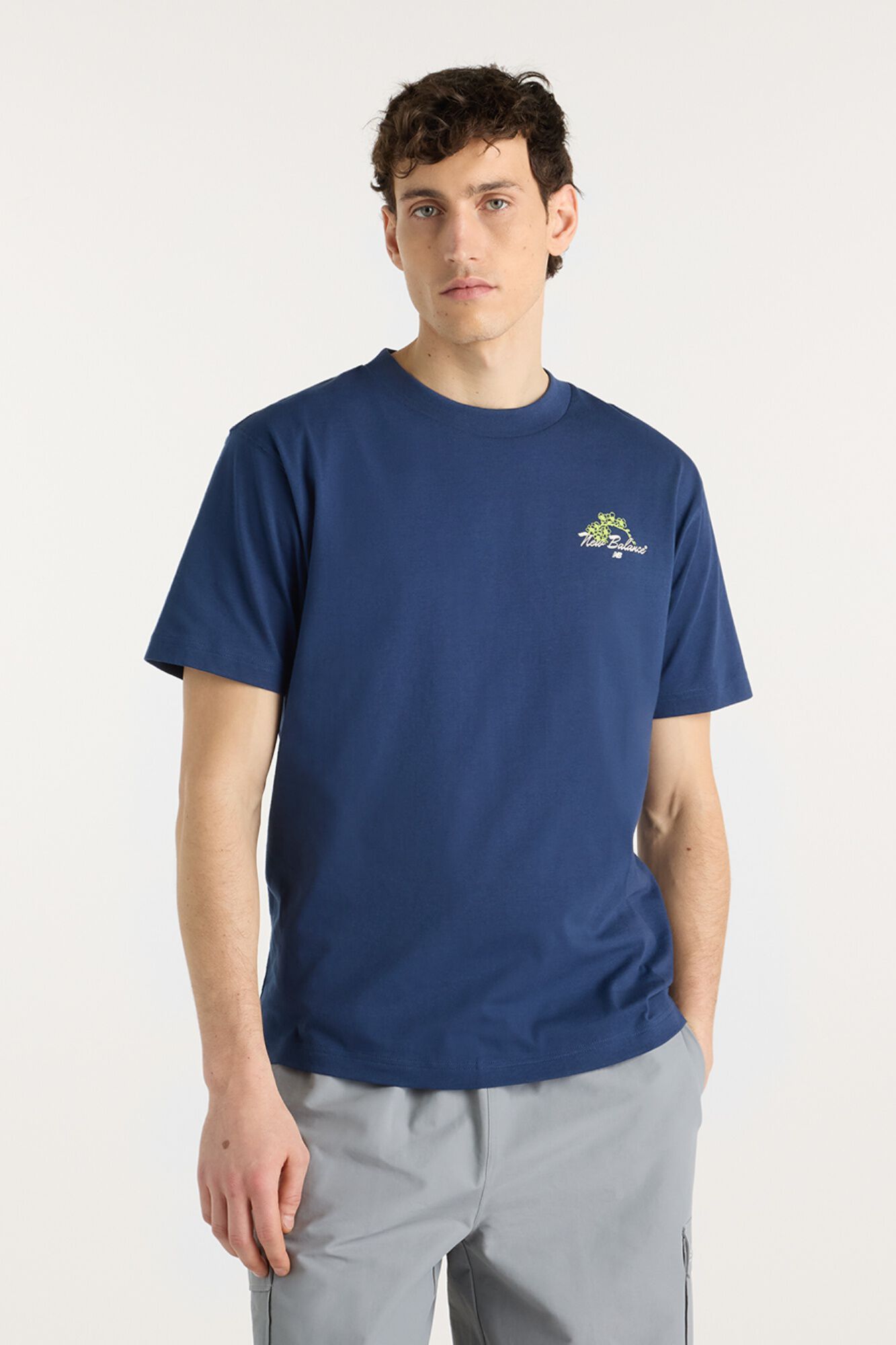 New Balance T-shirt de manga curta com estampado gr&aacute;fico