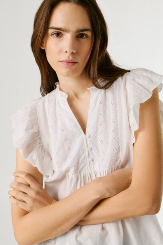 Camisa manga mariposa