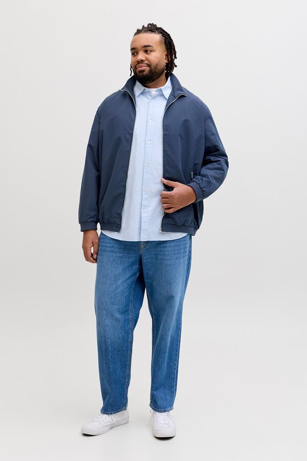 Jack & Jones PLUS Blus&atilde;o bomber azul