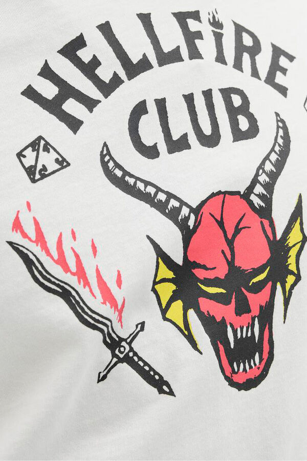 Jack & Jones T-shirt Hellfire Club branco