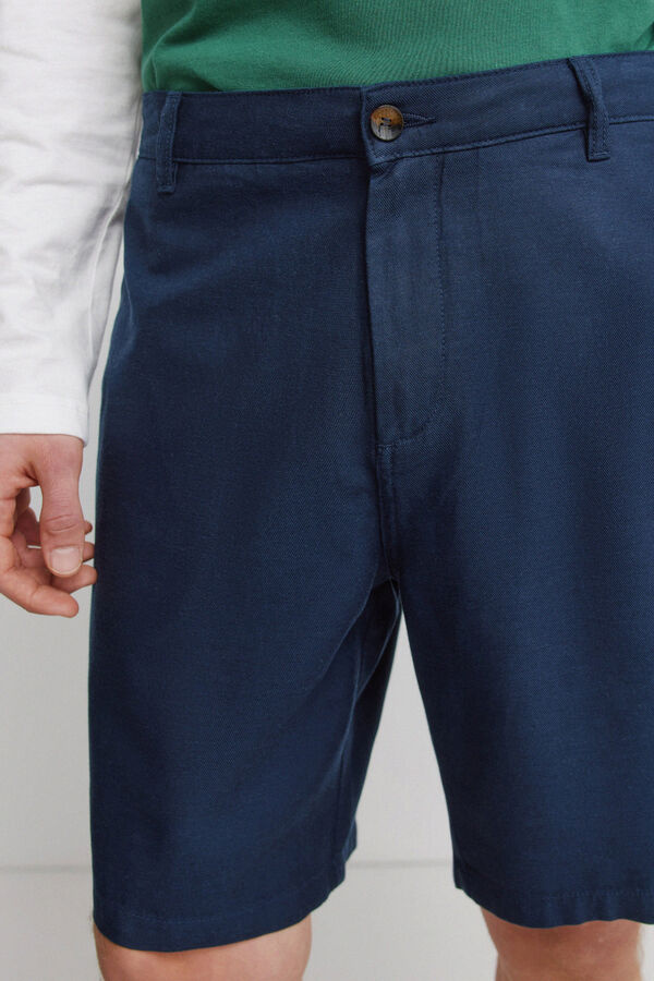 Springfield Bermudas leves corte confort&aacute;vel azul