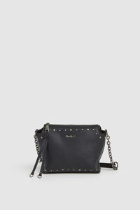 Pepe Jeans Bolsa transversal com efeito de couro e tachas