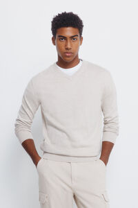 Springfield Camisola básico com gola em V