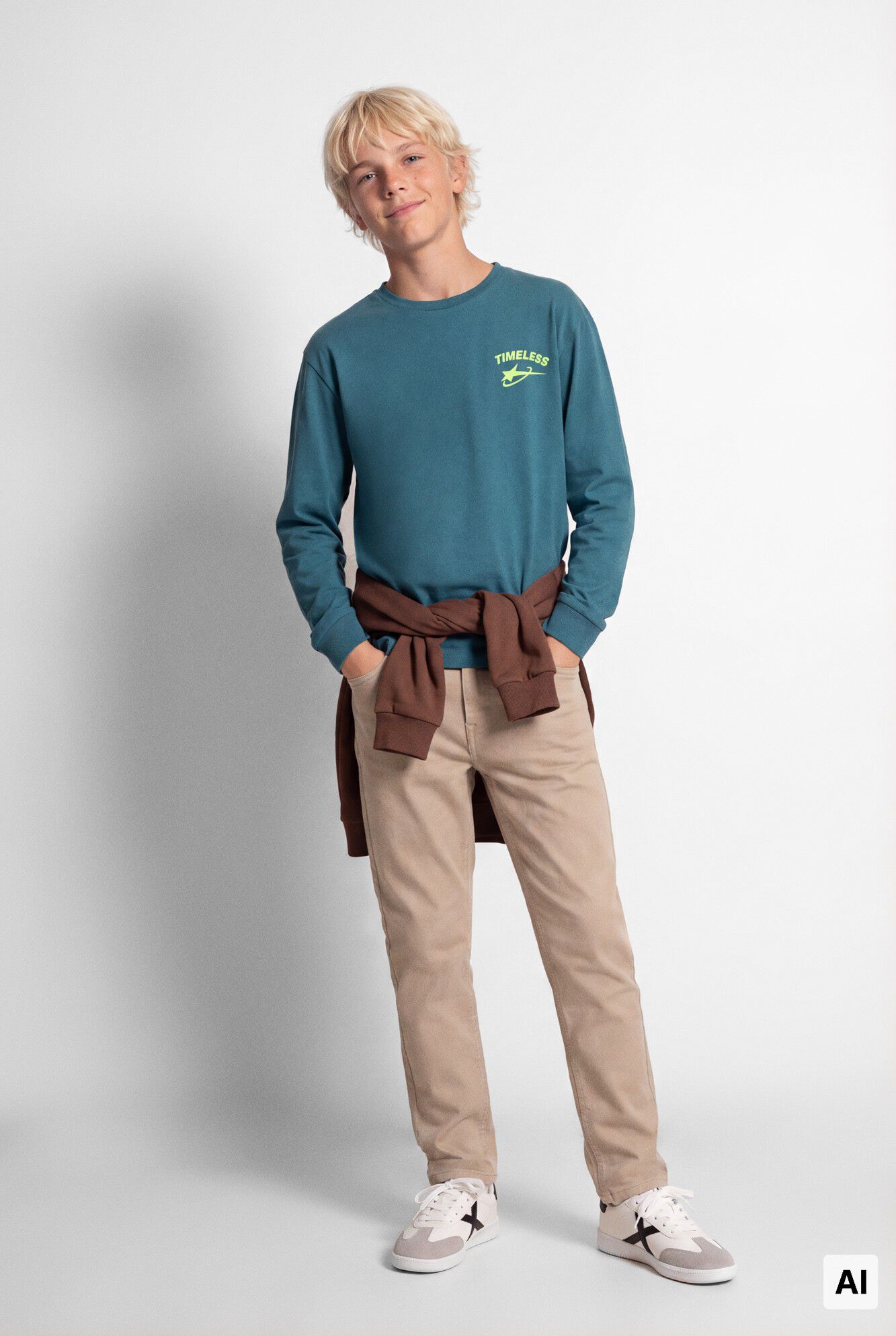 Springfield Kids T-shirt manga comprida "Timeless" menino