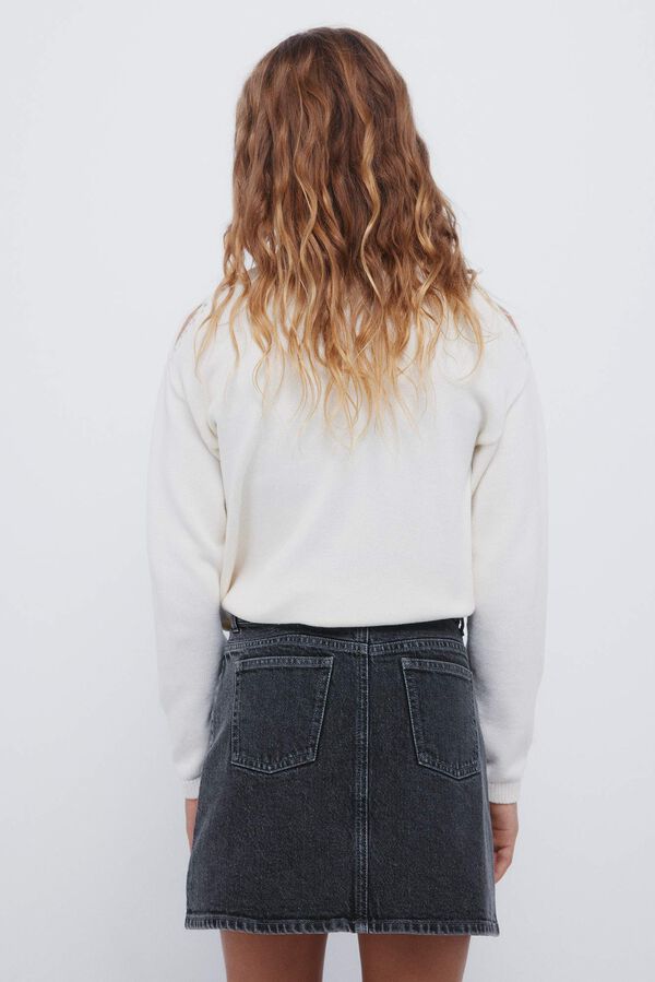 Springfield Kids Falda denim niña gris