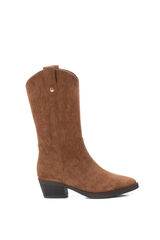XTI Bota antelina campera marrón