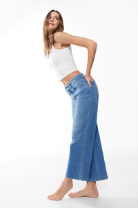 Springfield Jeans Culotte azul aço