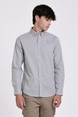JVZ Camisa Oxford de riscas cru