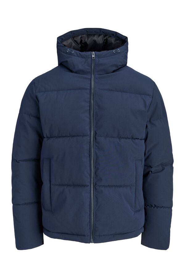 Jack & Jones Blus&atilde;o puffer com capuz azul