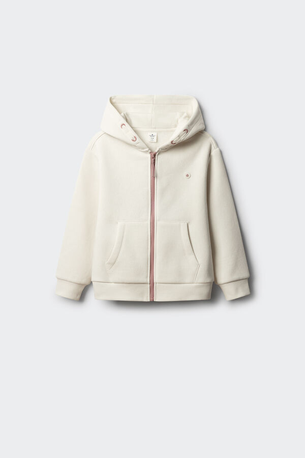 Springfield Kids fecho-éclair com Sweatshirt para menina branco