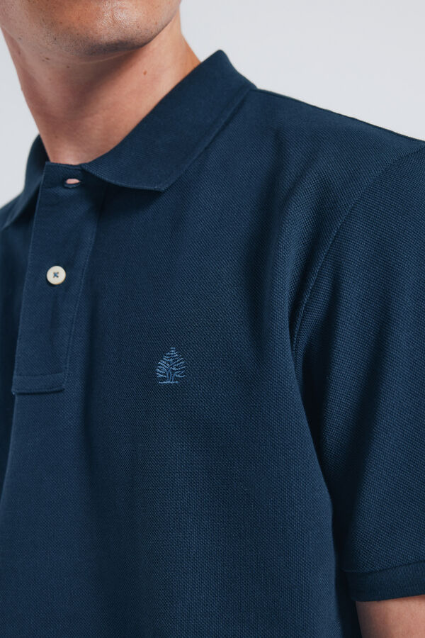 Springfield Polo piqué básico regular fit azul