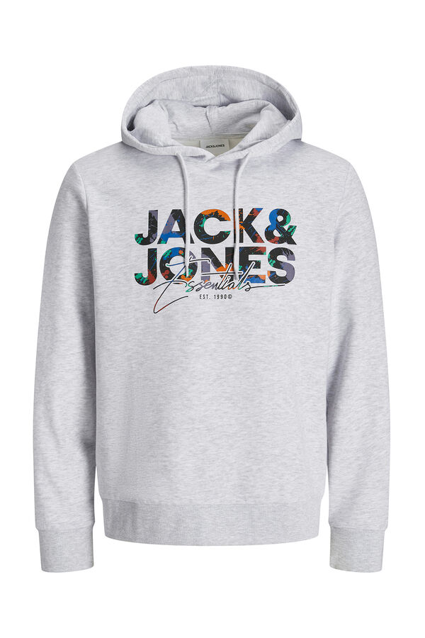 Jack & Jones Sudadera regular fit estampada blanco