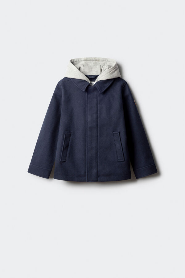 Springfield Kids Parka de tecido infantil azul