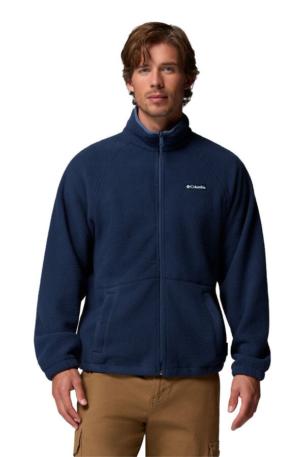 Columbia Forro polar texturizado azul