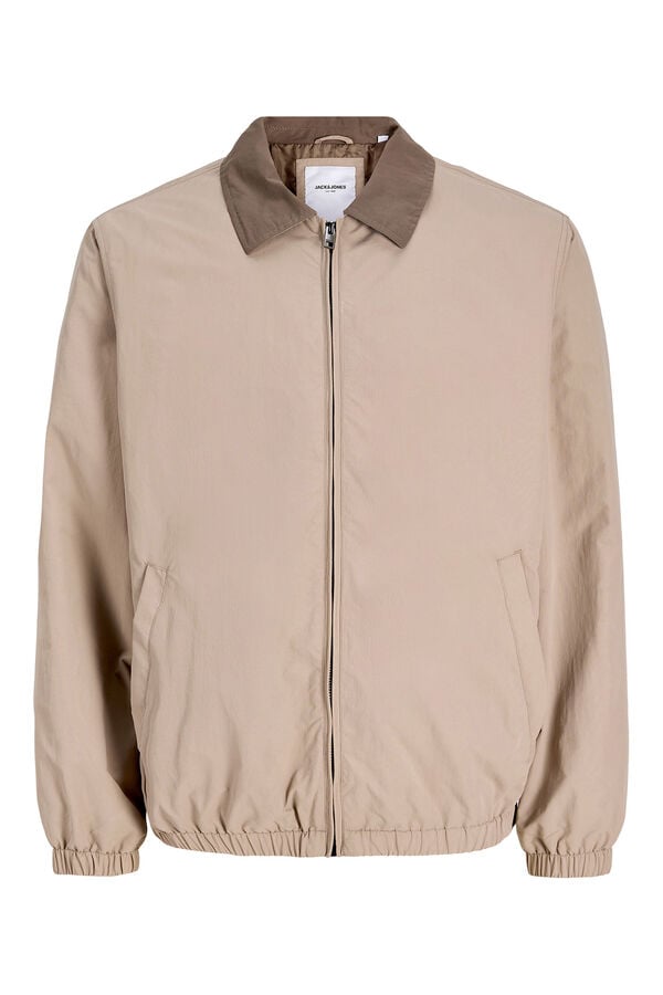 Jack & Jones Jaqueta curta com barra franzida cru