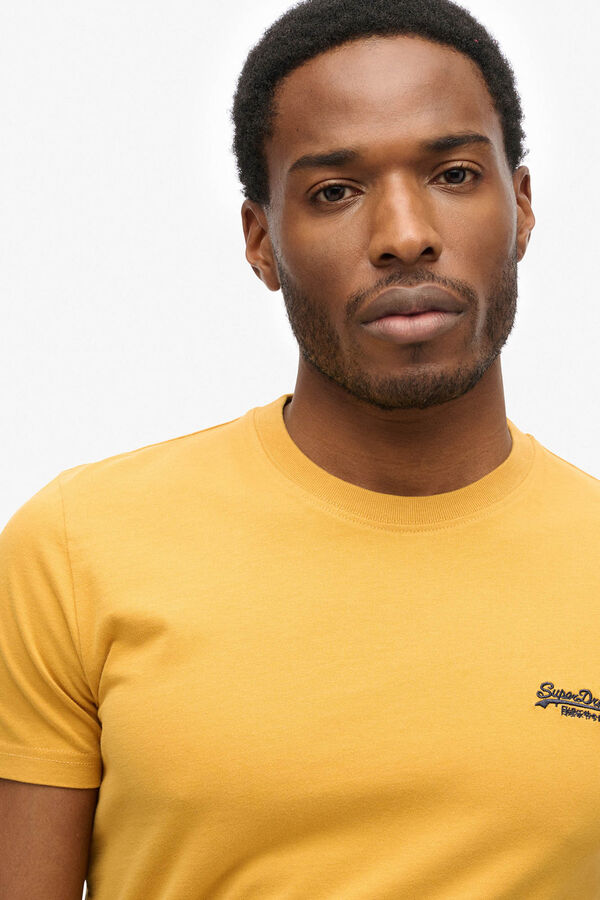 Superdry T-shirt de manga curta amarelo