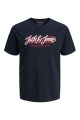 Jack & Jones PLUS T-shirt com logo frontal azul