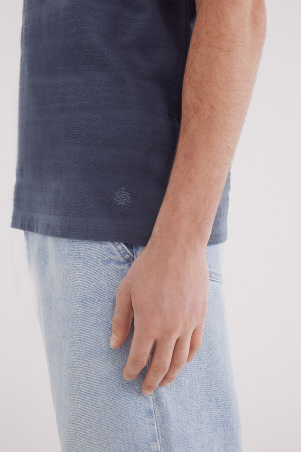 Springfield Piqué T-shirt blue