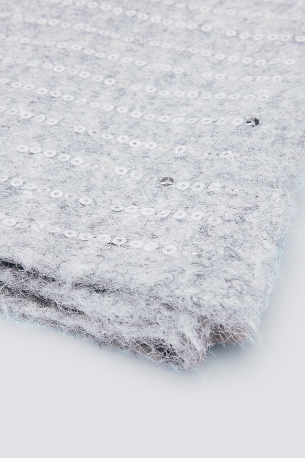 Springfield Cachecol de lantejoulas posicionais cinzento