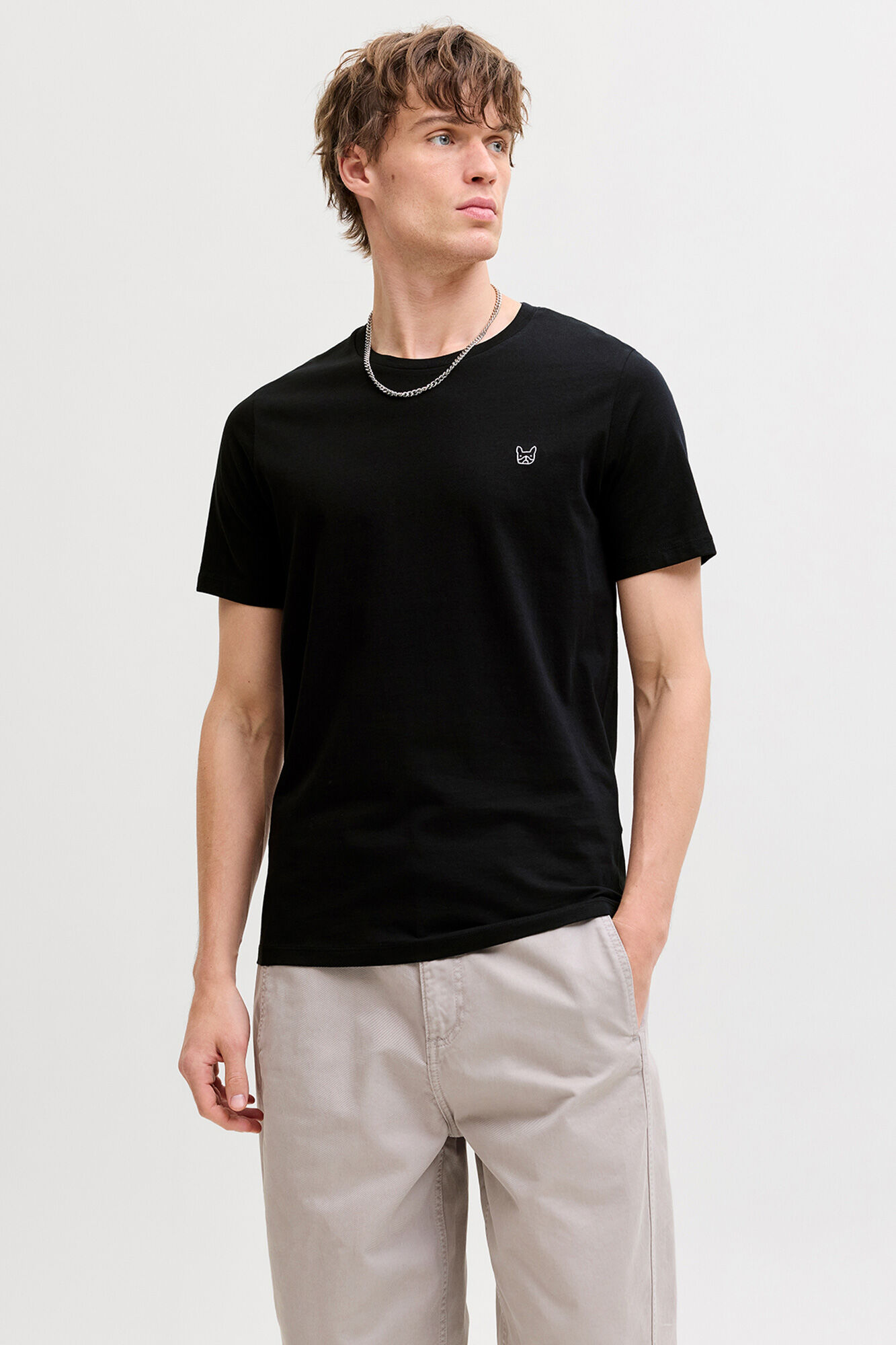 Jack & Jones T-shirt b&aacute;sica manga curta 