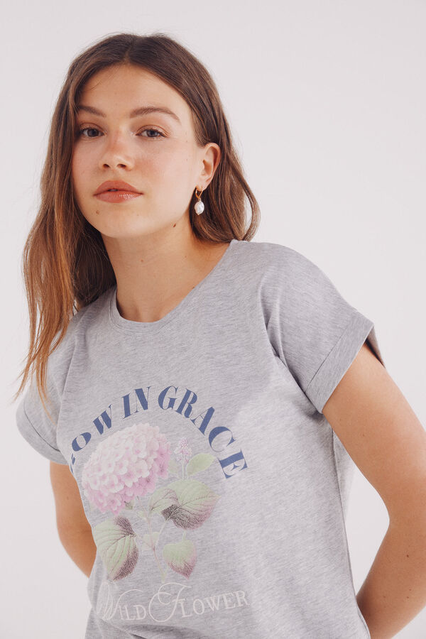 Springfield Camisola gráfica cinzento