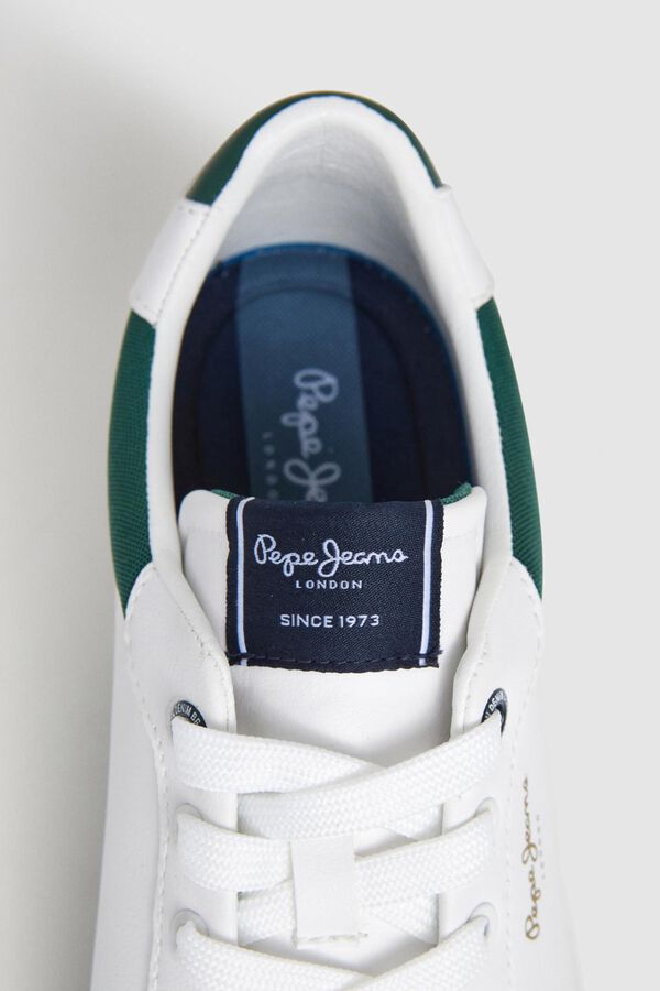 Pepe Jeans Tênis Clássico Com Detalhes Em Camurça azul