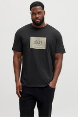 Jack & Jones PLUS Square logo T-shirt black