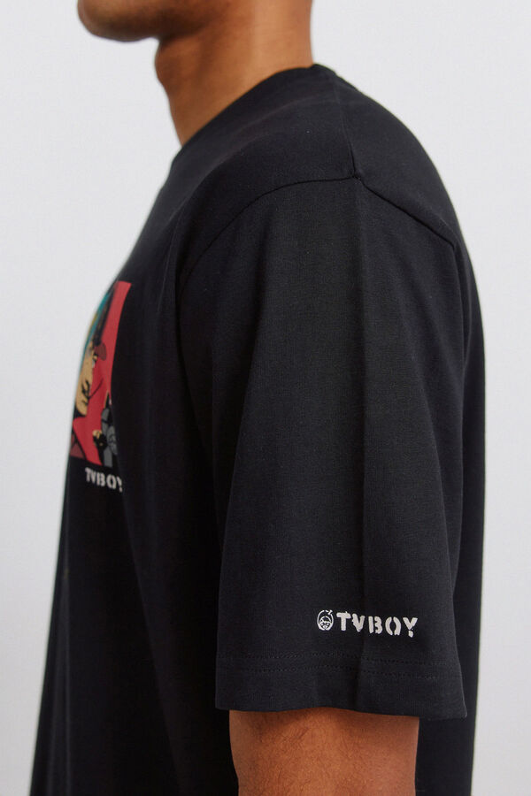 Springfield T-shirt TvBoy G&eacute;nios da Arte preto
