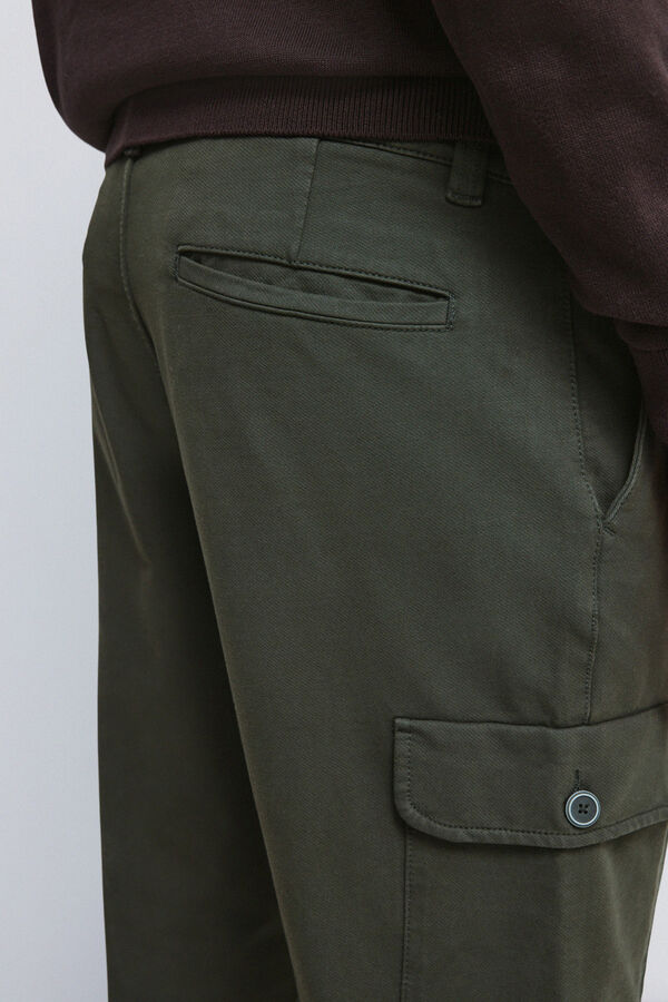 Springfield Calça cargo com ajuste confortável estampado