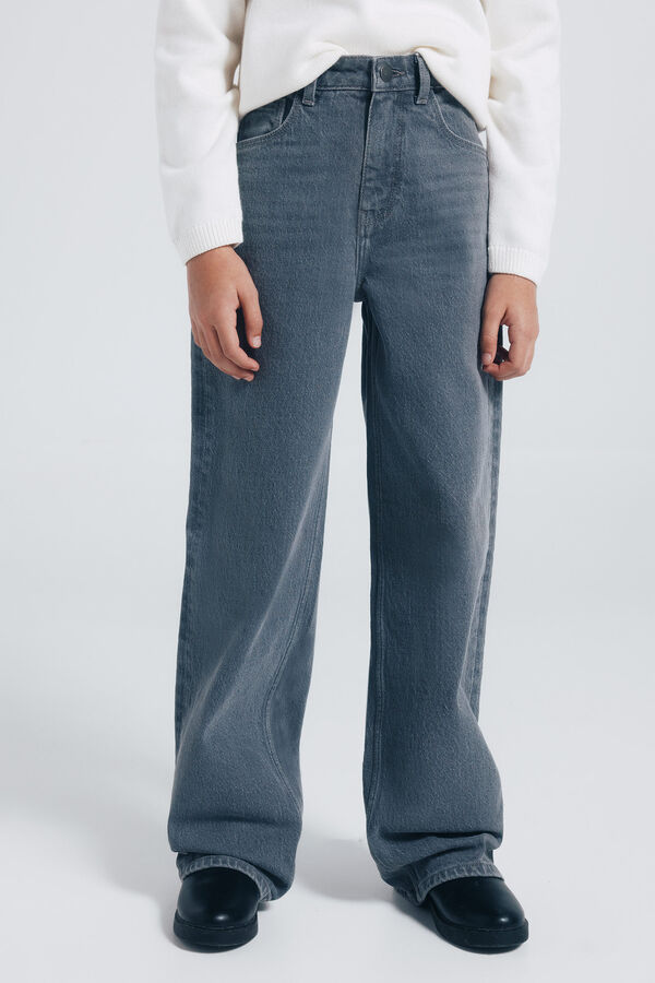 Springfield Kids Garota Estrela do Jeans cinzento