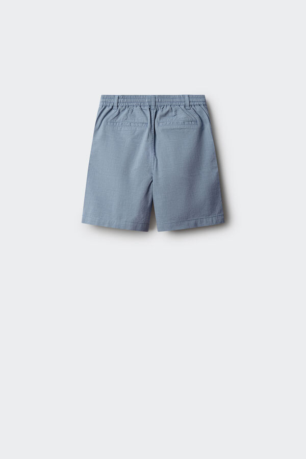 Springfield Kids Plaid chino Bermuda shorts for boys blue