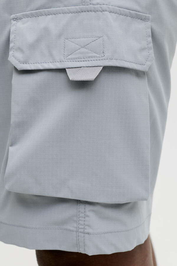 Jack & Jones Bermuda jogger cargo cinzento