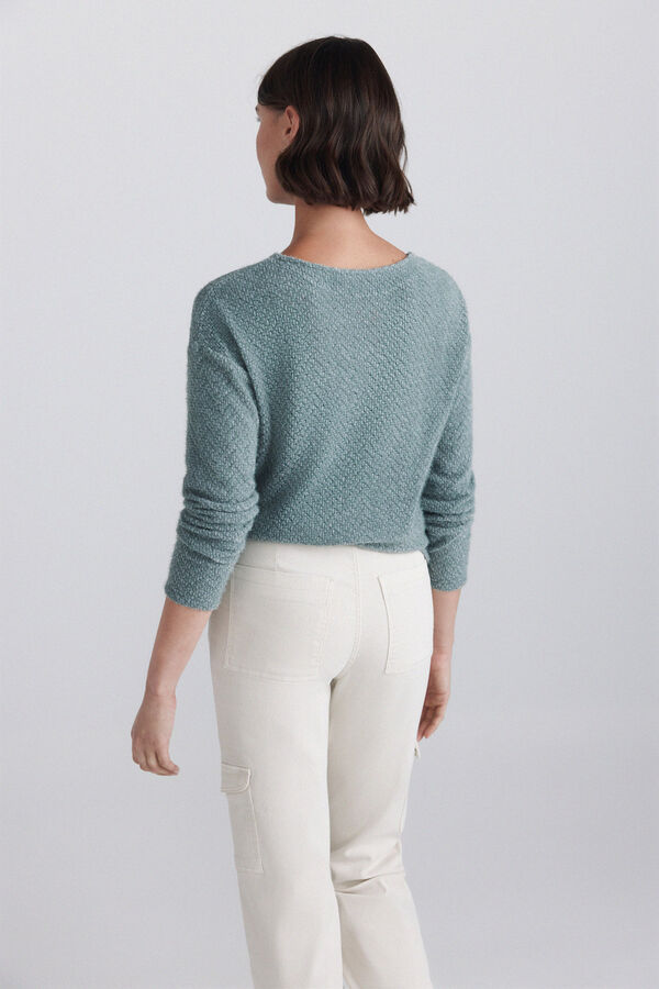 Springfield Camisola b&aacute;sica lisa verde