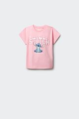 Springfield Kids T-shirt de manga curta "Lilo &Stich" menina rosa