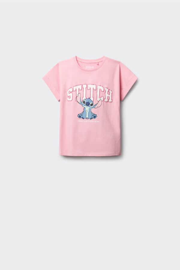 Springfield Kids T-shirt de manga curta "Lilo &Stich" menina rosa