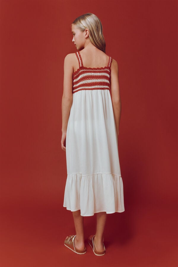 Springfield Kids Vestido Menorca cru