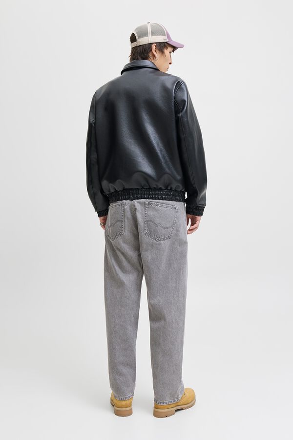 Jack & Jones Jeans baggy cinco bolsos cinzento