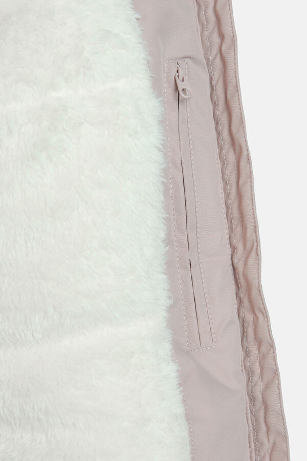 Izas Belvis com casaco acolchoada impermeável rosa