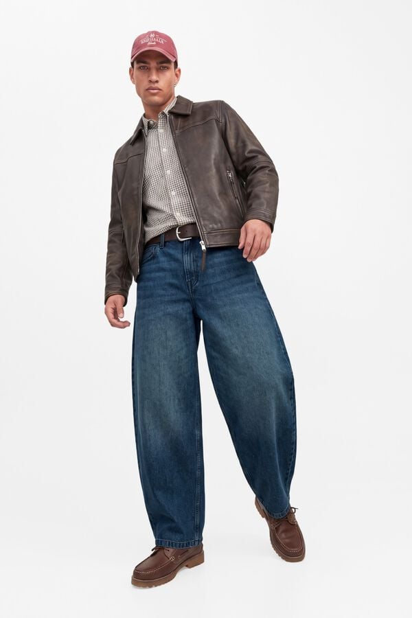 Jack & Jones Cal&ccedil;as jeans barrel azul