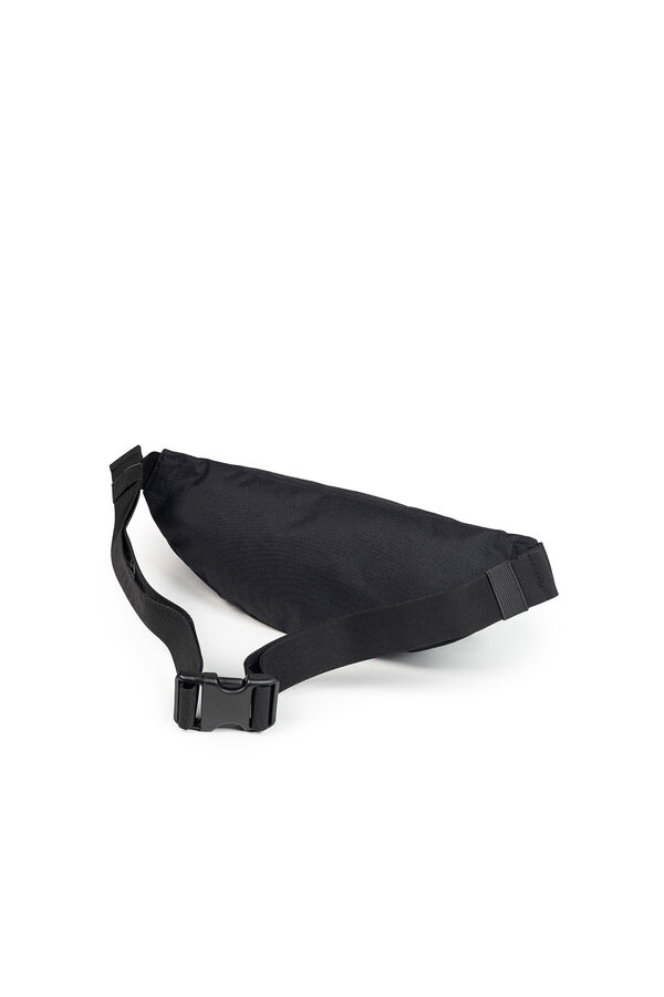 Munich Ri&ntilde;onera mediana con cierre en cremallera. negro