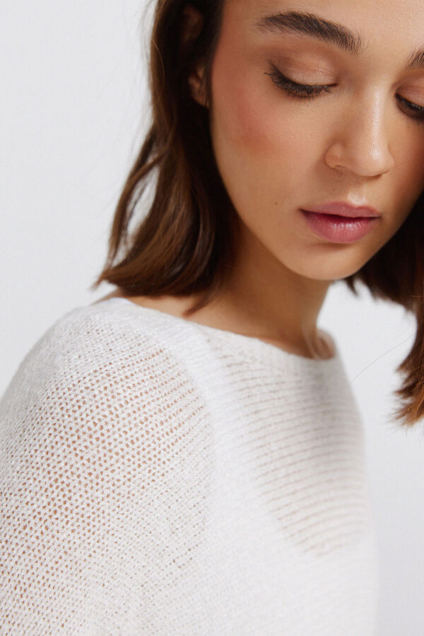 Springfield Boat neck jumper bege