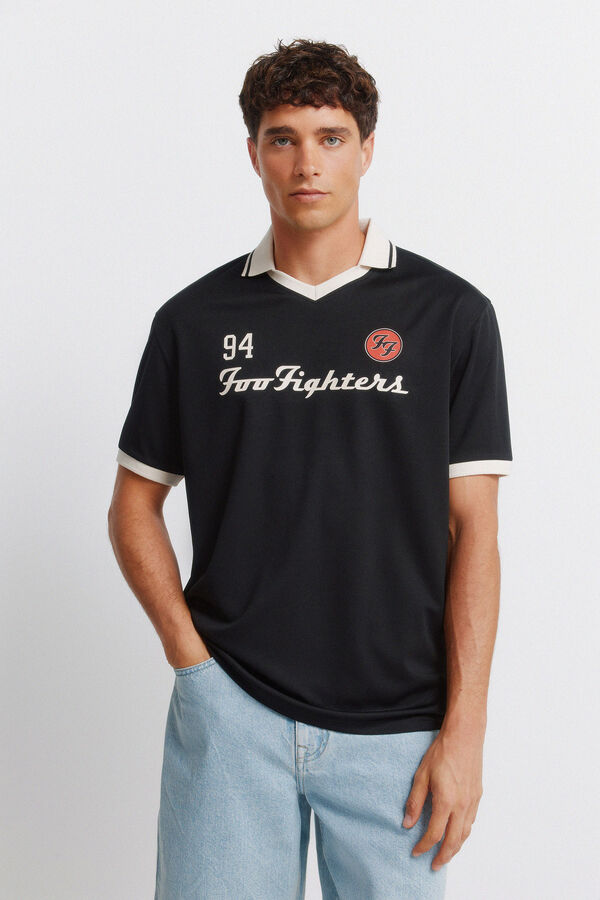 Springfield T-shirt Foo Fighters Football preto