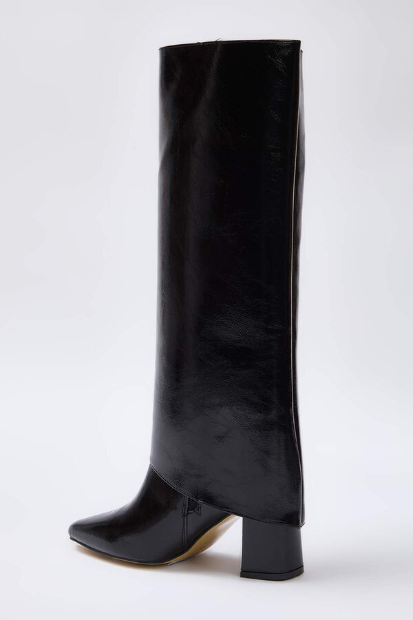 Trendyol Botas de cano alto 2 em 1 preto